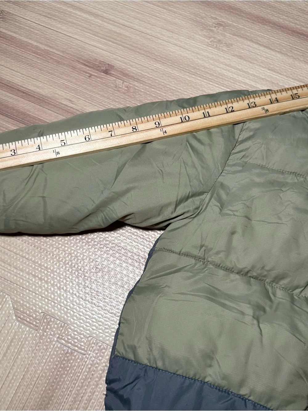 Zara Boys Girls Colorblock Puffer Coat Zip Winter Jacket Size 3-4 Years